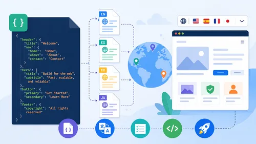 如何使用 JSON 翻译网站内容:从结构化文件到多语言上线