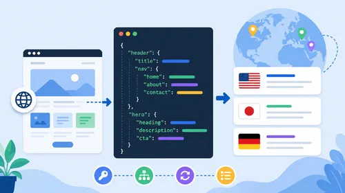 JSON を使ってウェブサイトを翻訳する方法