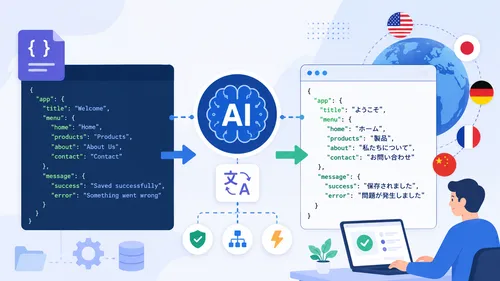 AIでJSONファイルをプロっぽく翻訳する方法：2026年版の最適ツールと実践手順